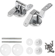 Set di fissaggio per toilette in acciaio inossidabile - per montaggio di componenti toilette fisse - toilette in legno con coperchio in legno - 2 pezzi