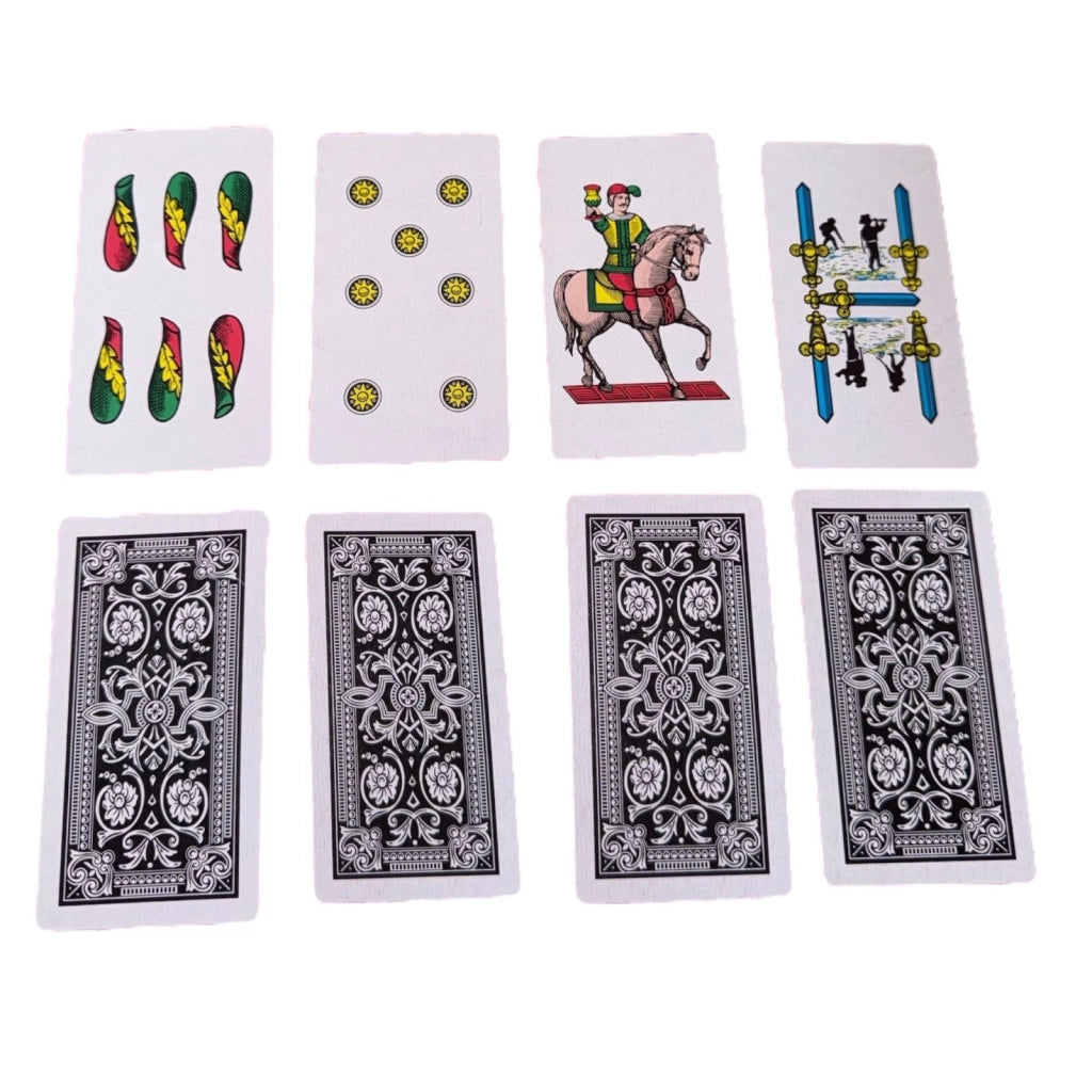 Carte Napoletane 40 Carte Plastificate – Mazzo da Gioco Tradizionale Italiano