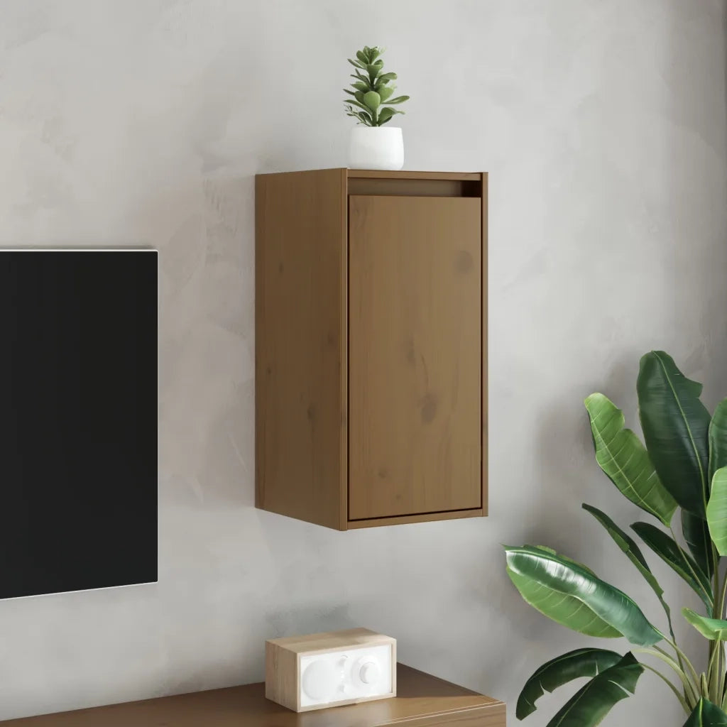 Pensile Marrone ambra 30x30x60 cm in Legno Massello di Pino 813491