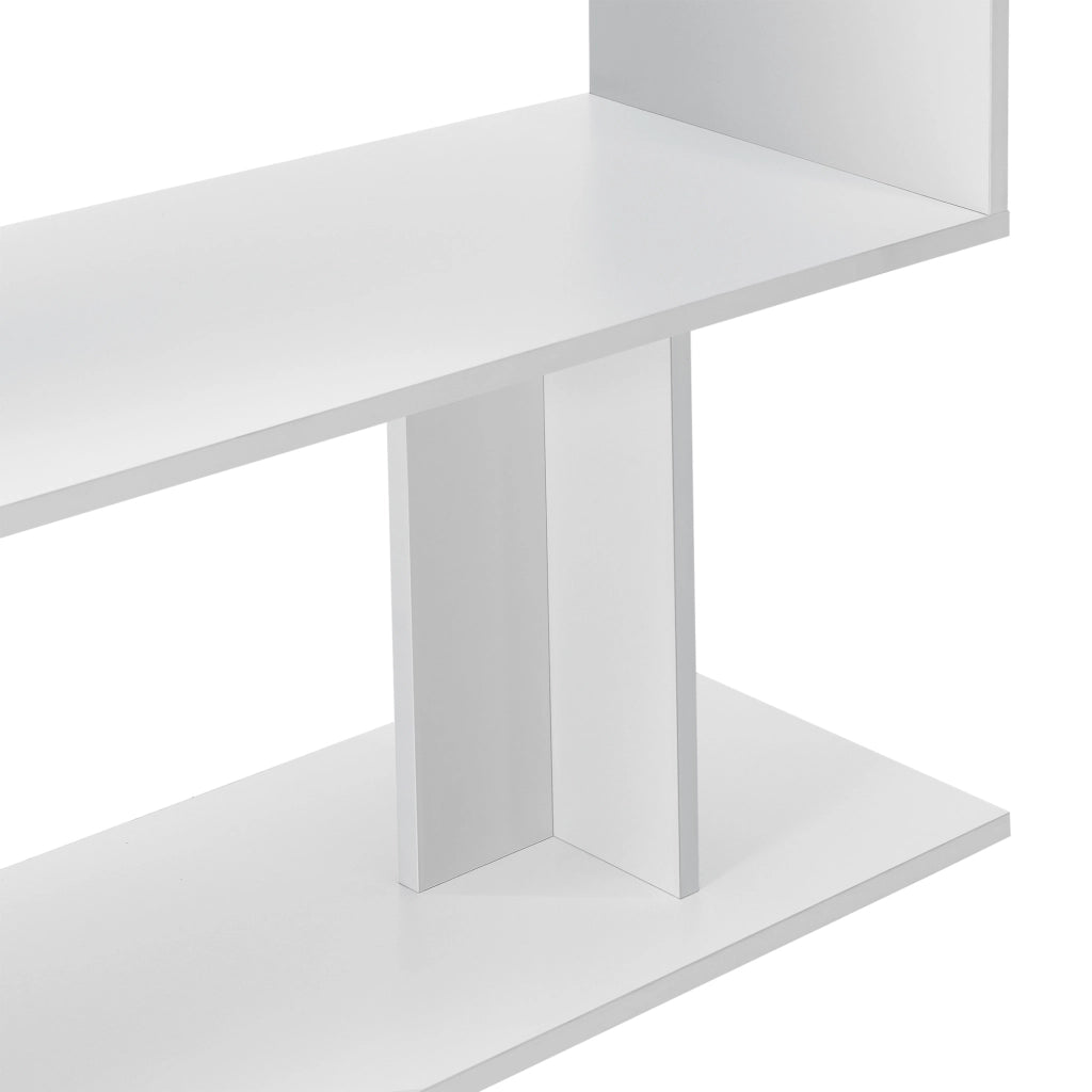 Scrivania Angolare Arendal a L con Scaffale Ruotabile 77x120x50 cm - Bianco [en.casa]