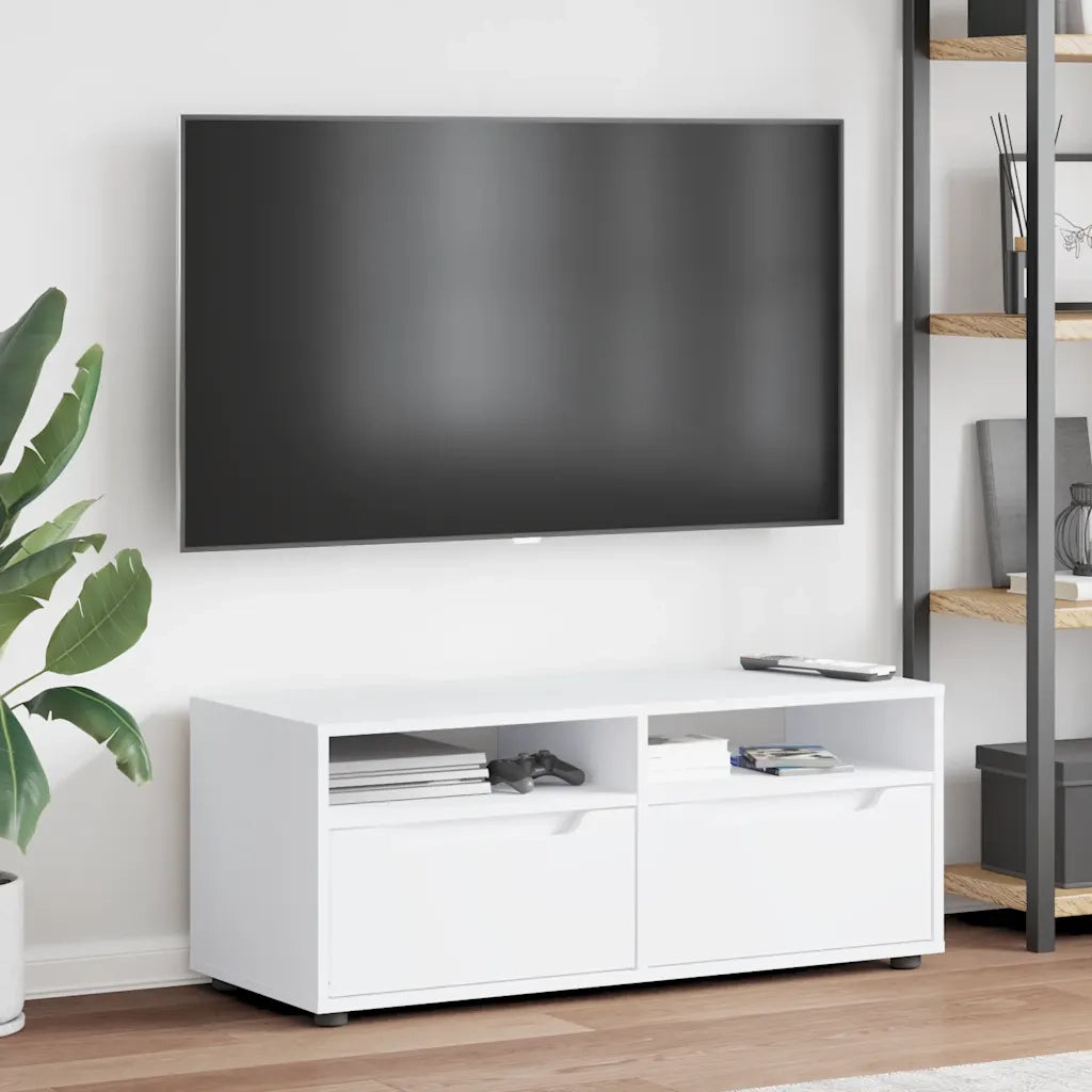 Mobile TV VISNES Bianco 100x40x38 cm in Legno Multistrato 4108292