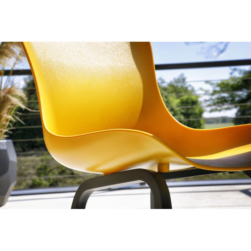 Set HARTMAN tavolo SOPHIE Bistro HPL FLIP 68 + 2 sedie SOPHIE Dining - Giallo