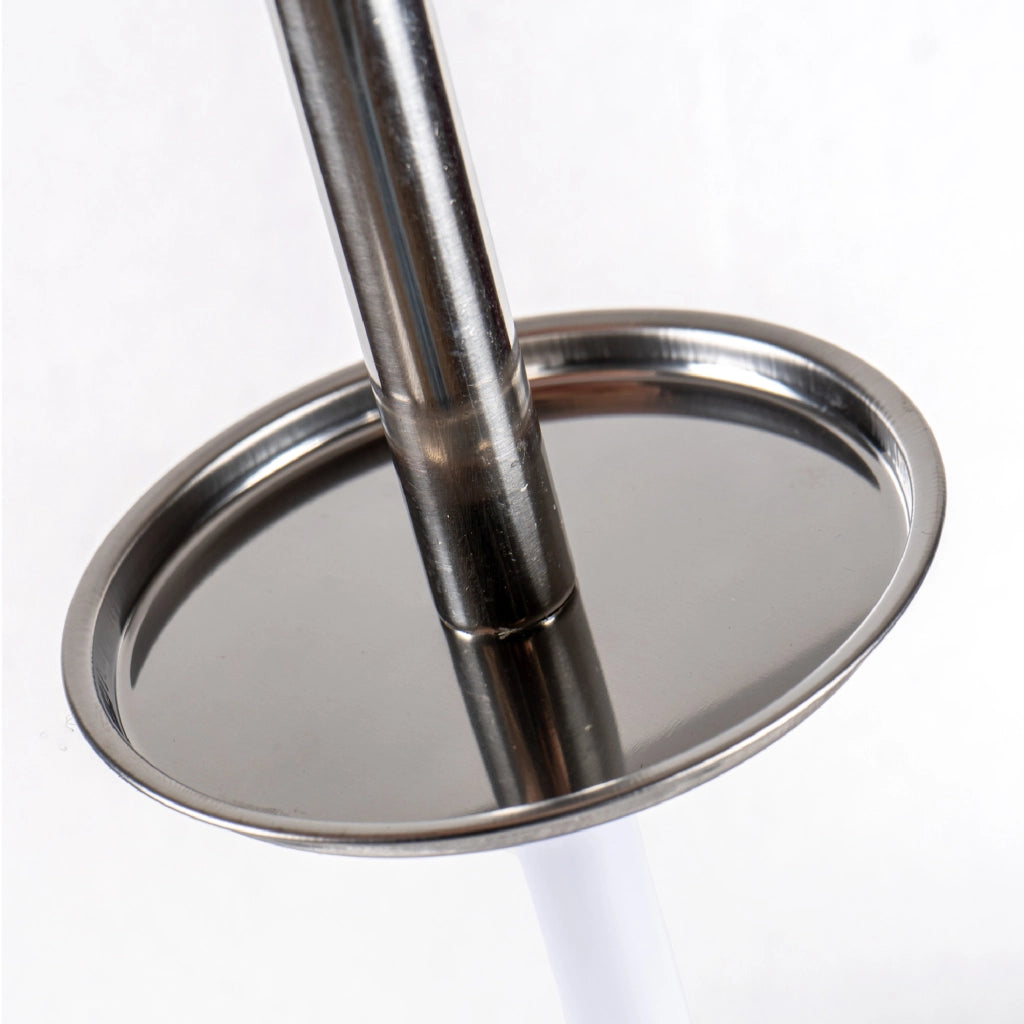 Porta Scopino WC con Scopino in Acciaio Inox Design Moderno Ø10x38 cm Antiruggine Base Antiscivolo Bagno Elegante e Igienico Il Gruppone