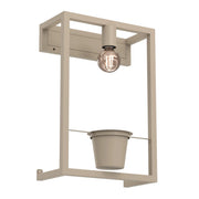 Applique Flores beige 1xE27 metallo Luminex