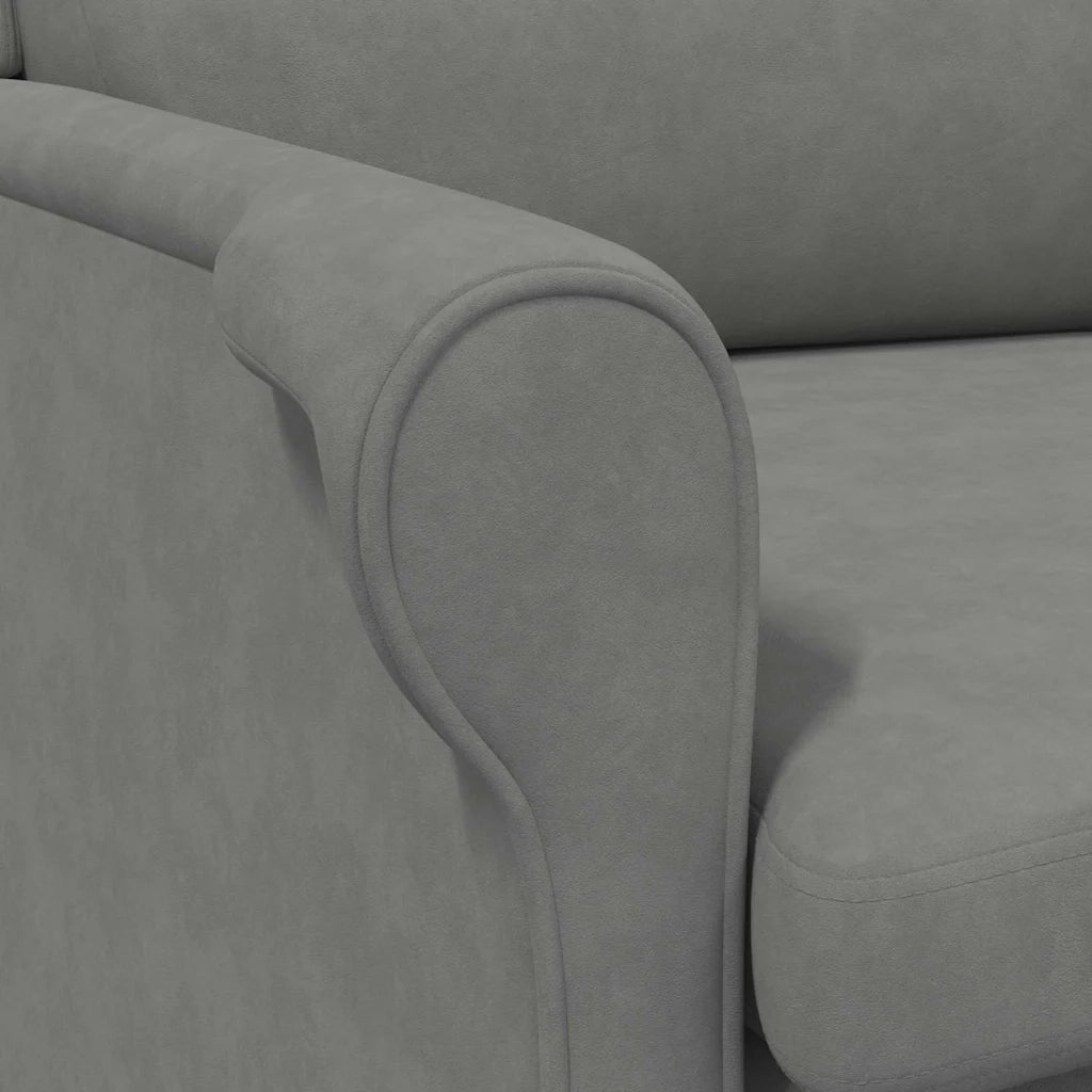 Poltrona-Divano Sedia-Poltroncina Grigio scuro 76 x 94 x 102 cm Microfibra