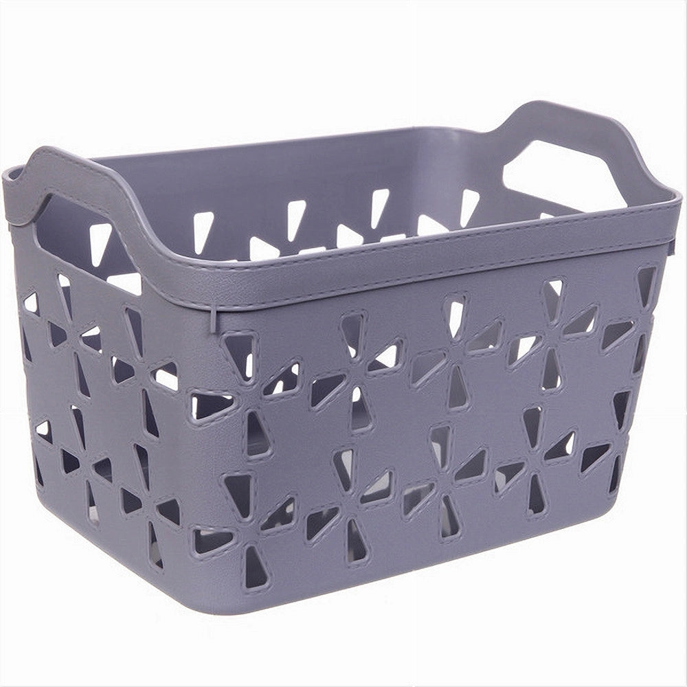 Trade Shop - Cesto Porta Oggetti Cestino Porta Tutto Con Maniglie 31x21x21 Cm Assortiti 10726 -