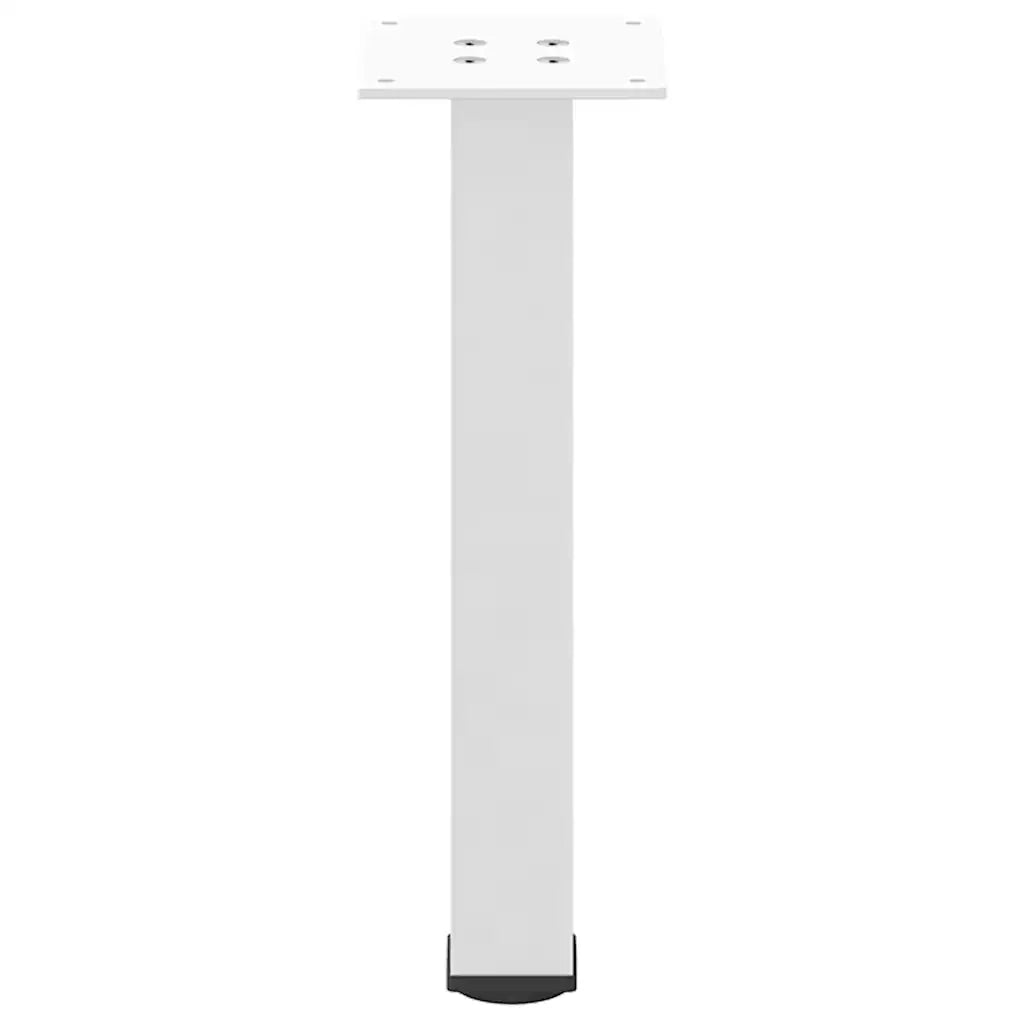 Gambe per Tavolino da Caffè 4 pz Bianche 42-44 cm Acciaio 4012453