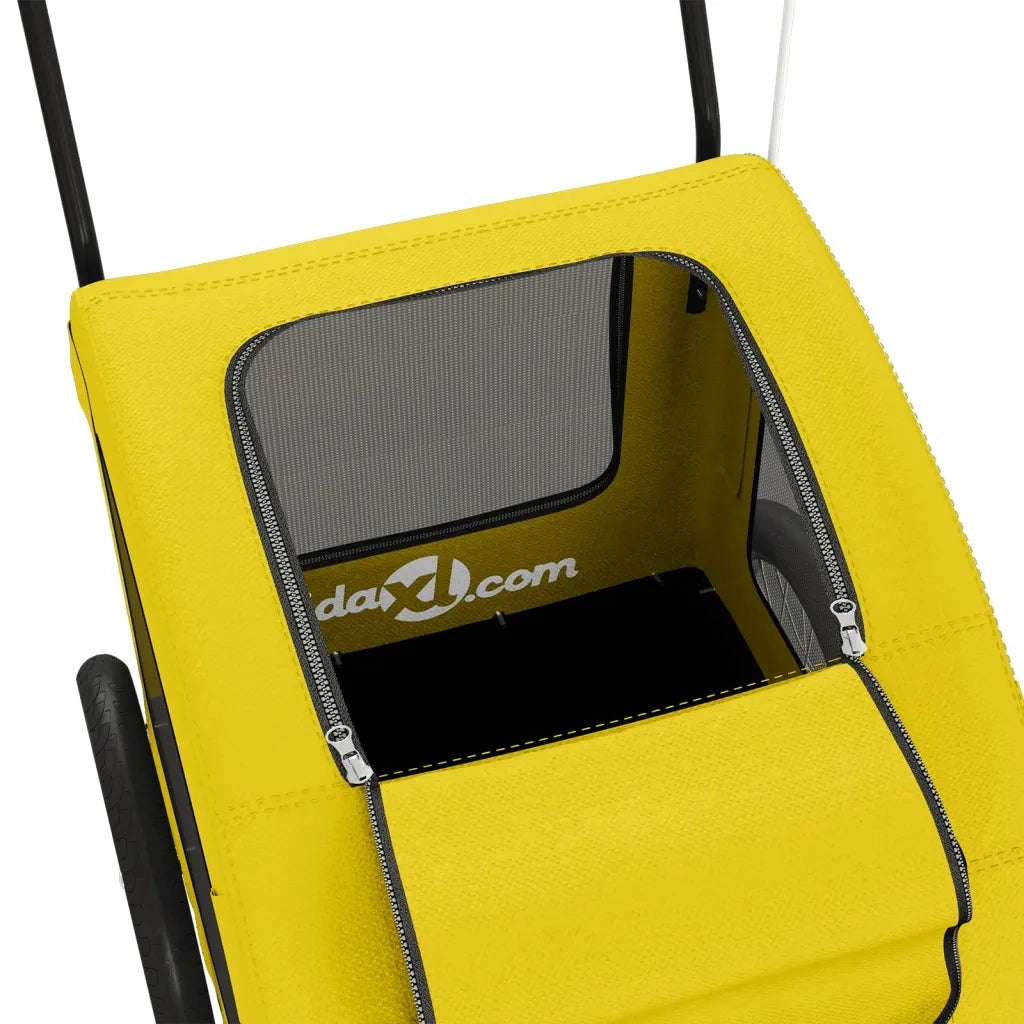 Rimorchio da Bici per Animali Giallo Oxford e Ferro CFW6802632