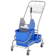 Carrello Pulizie Professionale ¨C zephmum ¨C Blu 72x49.5x95 cm