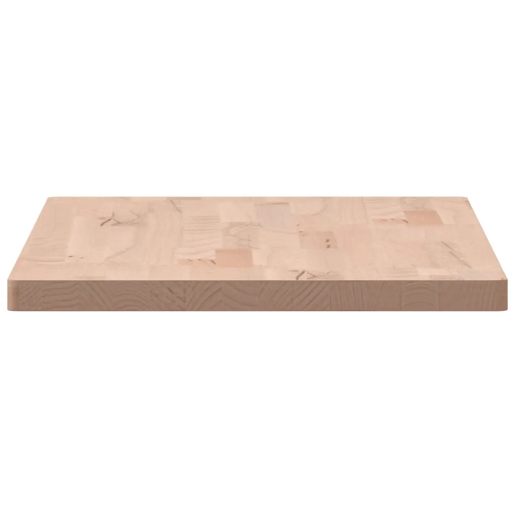 Piano Tavolo | Superficie Tavolo | Piano Scrivania 80x40x2,5cm Rettangolare Legno Massello di Faggio