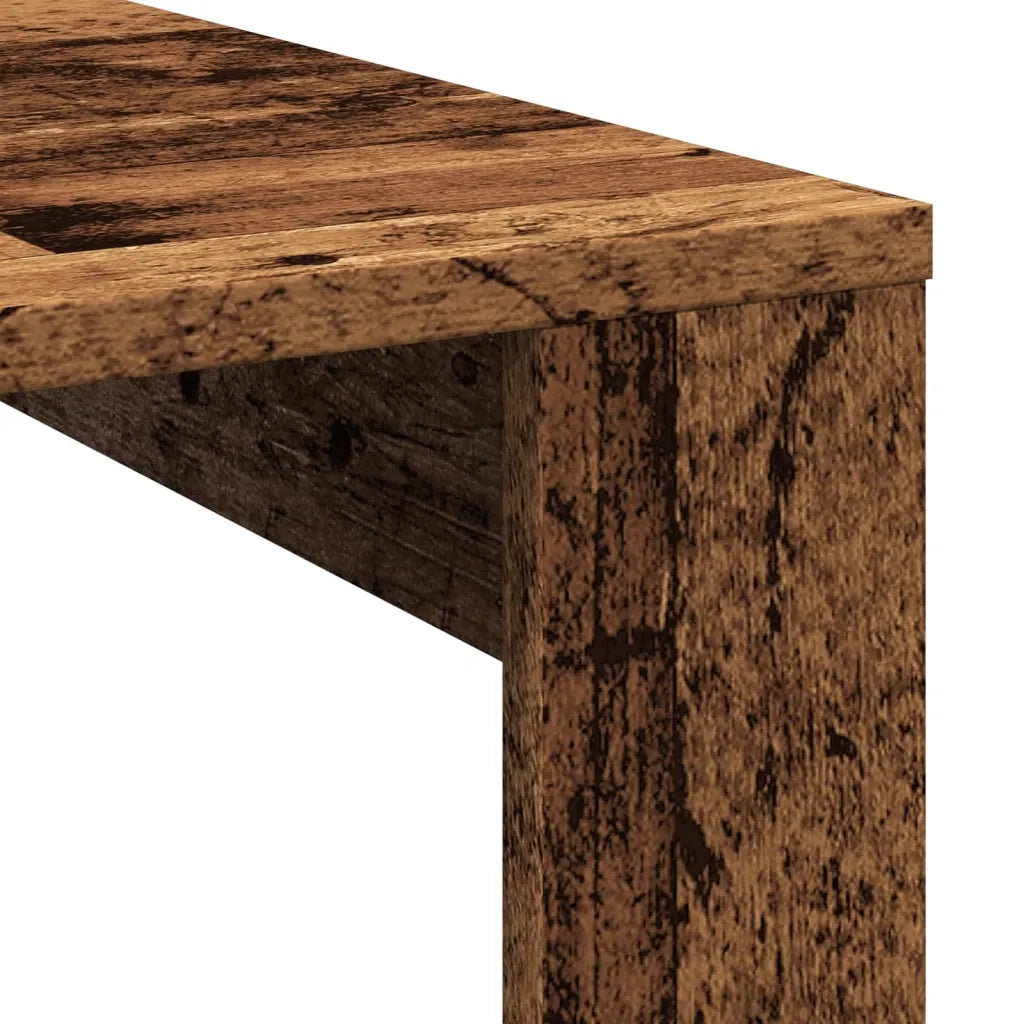 Tavolino Salotto-Tavolino da soggiorno-Tavolo Legno Antico 100x100x35 cm in Truciolato 510636