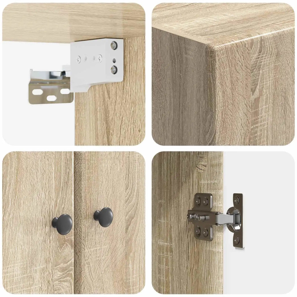 Mobiletto a muro 66 x 34,5 x 90 cm Legno ingegnerizzato 899077