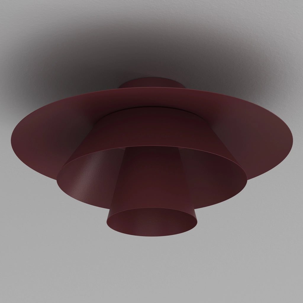 Plafoniera decorativa Plato 1xE27 bordo acciaio Luminex