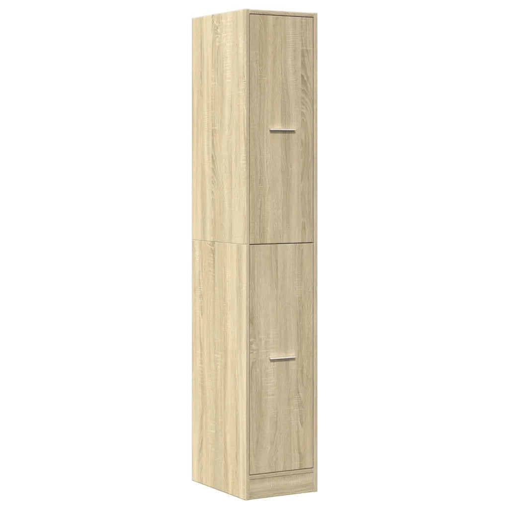 Armadietto da Farmacia Rovere Sonoma 30x41x174,5 cm Truciolato