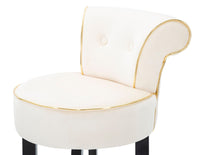 Sgabello Bar Luxy Crema 46x48x96 cm in Legno e Plastica