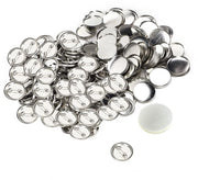 Etichette per Badge 100 pezzi - Ombrellino per Badge - Coperchio Pianeggiante - Spilla di Sicurezza - Leggero - Acciaio Inossidabile - Ideale per Fai da Te - Badge