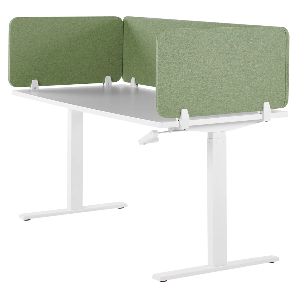 Pannello Divisorio Fonoassorbente per scrivania in PET verde 80 x 40 cm tavolo ufficio