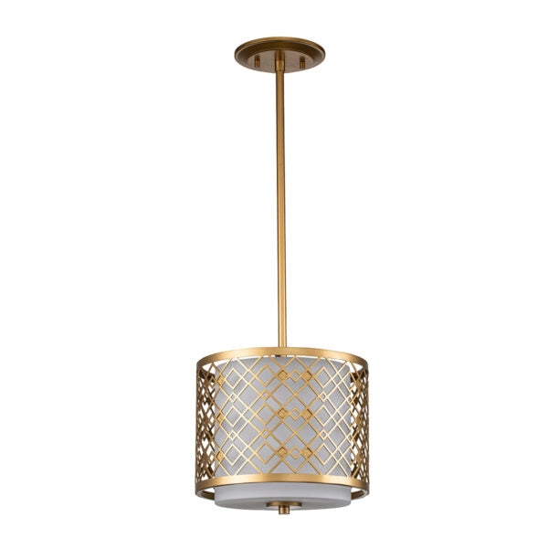 Lampada a sospensione Elstead Ziggy oro laccato 2xE14