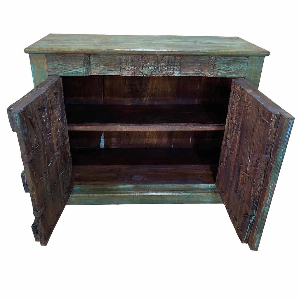 Credenza artigianale in legno 116x49x90h cm