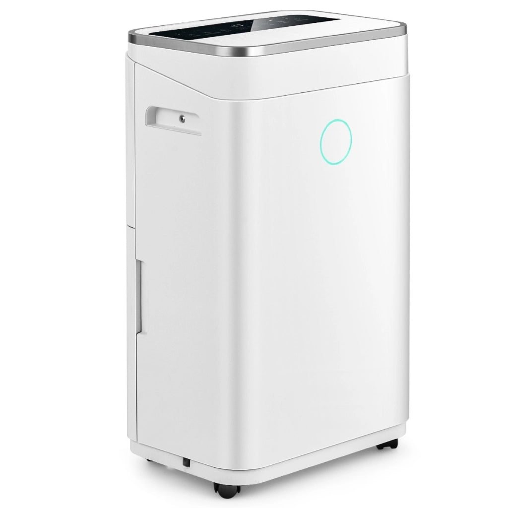 Deumidificatore per casa con serbatoio dell¡¯acqua 6,5L, Deumidificatore con timer 24 ore e tubo di scarico Bianco-Controllo climatizzazione
