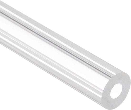 Tubo PVC trasparente, diametro 6 mm, altezza 15 mm, lunghezza 305 mm - Tubo in acrilico per progetti di illuminazione e mobili - Progetti di illuminazione artigianali