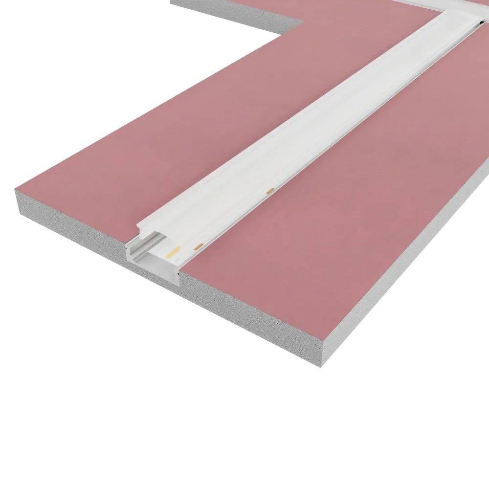 Cartongesso con profilo in alluminio integrato "T" ignifugo