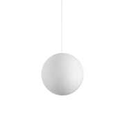 Sospensione Moderna Carta Metallo Bianco 1 Luce E27 D40Cm
