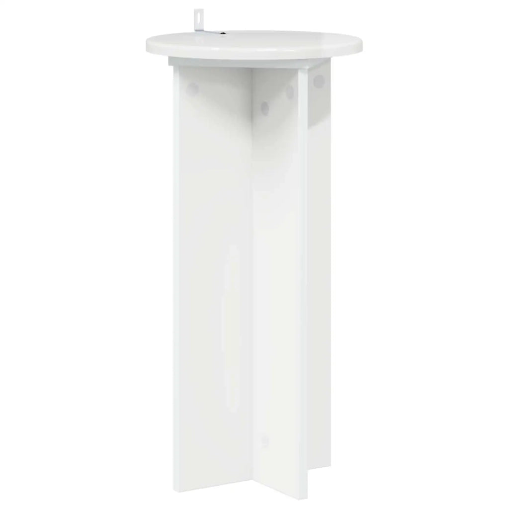 Supporto per piante 2 pz Bianco Lucido 29,5 x 29,5 x 60 cm 899721