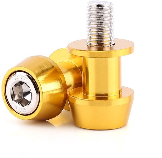 Accessorio per motocicletta - Zwenkarmspoel in lega di alluminio CNC - 8/10 mm - Hard anodizzato - Bobbine per assale oscillante