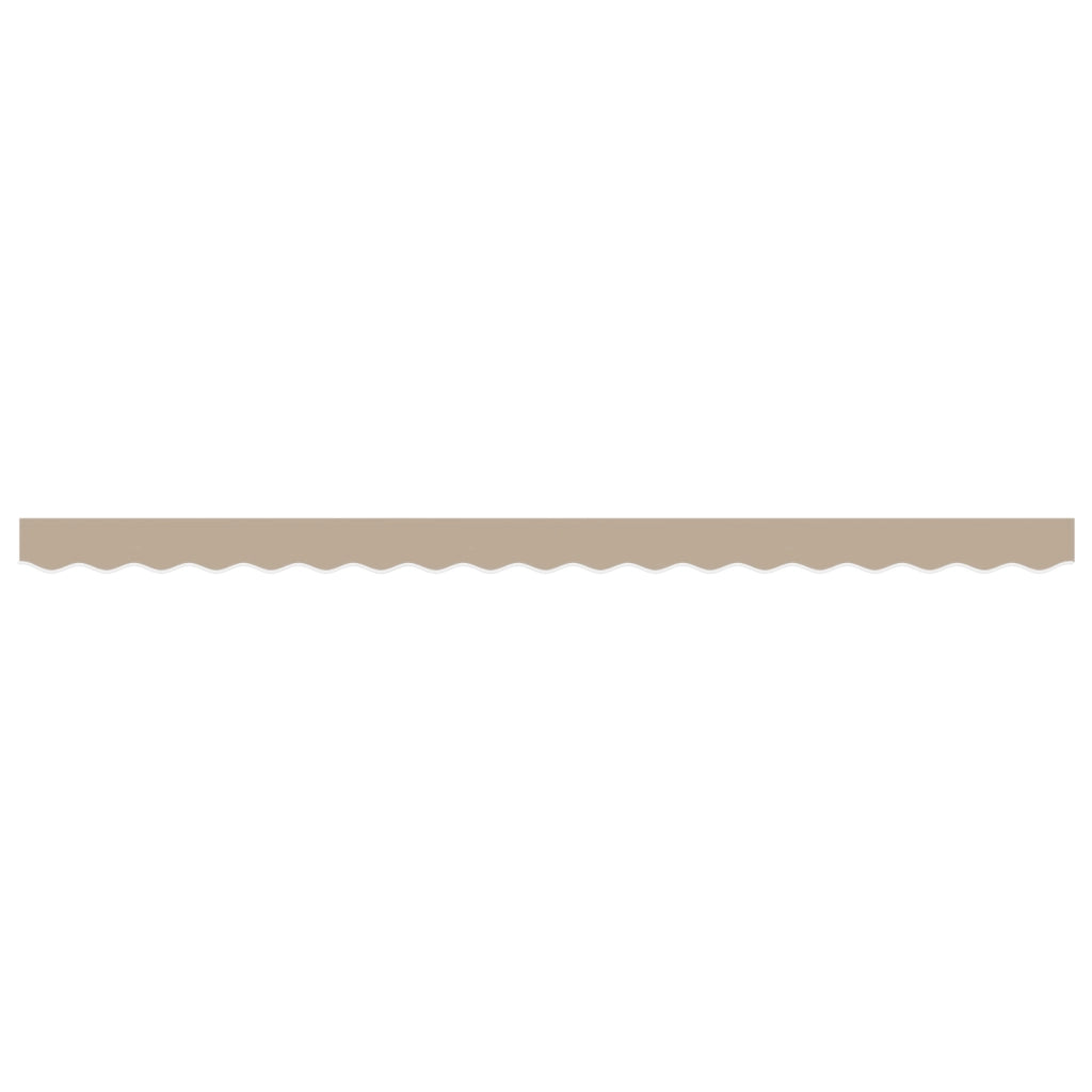 Bordo Tenda per Telaio da 4 m Beige 3.8x0.2 m
