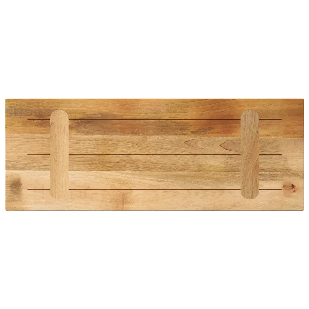 Piano per Tavolo 70x40x3,8cm Rettangolare Legno di Mango Grezzo 371382