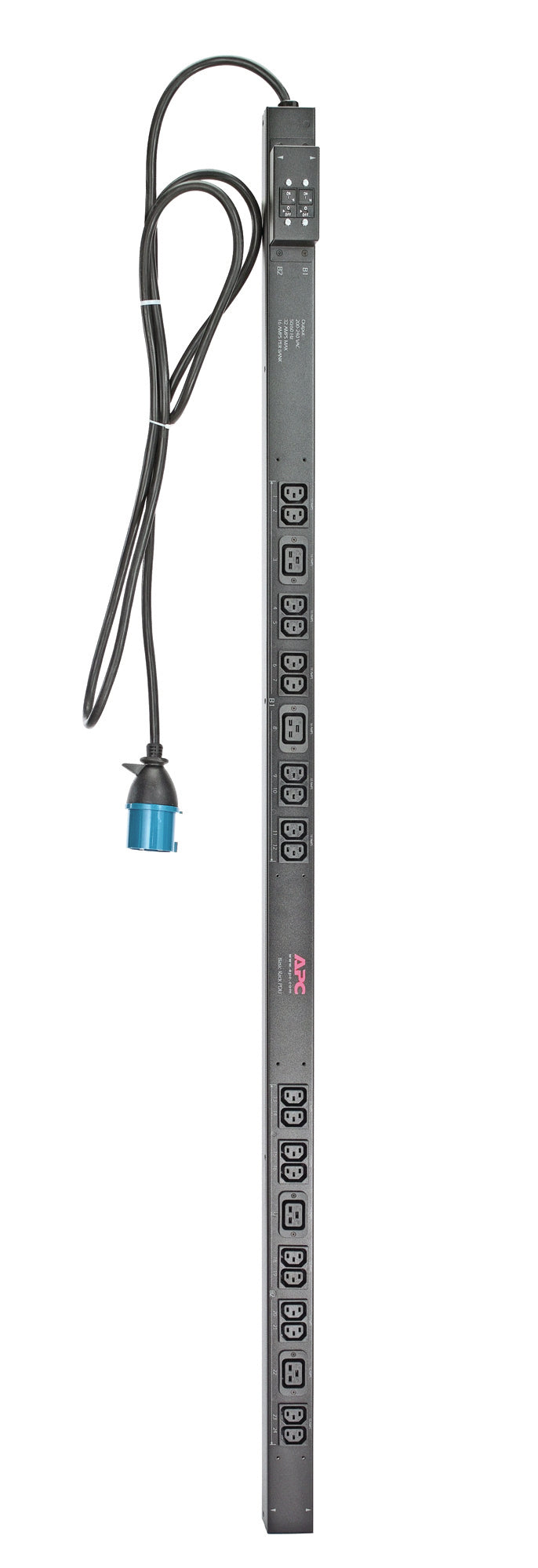 Apc rack pdu. basic. zero u. 32a. 230v. (20)c13 & (4)c19 unità di distribuzione dell'energia (pdu) 24 presa(e) ac 0u nero - AP7553