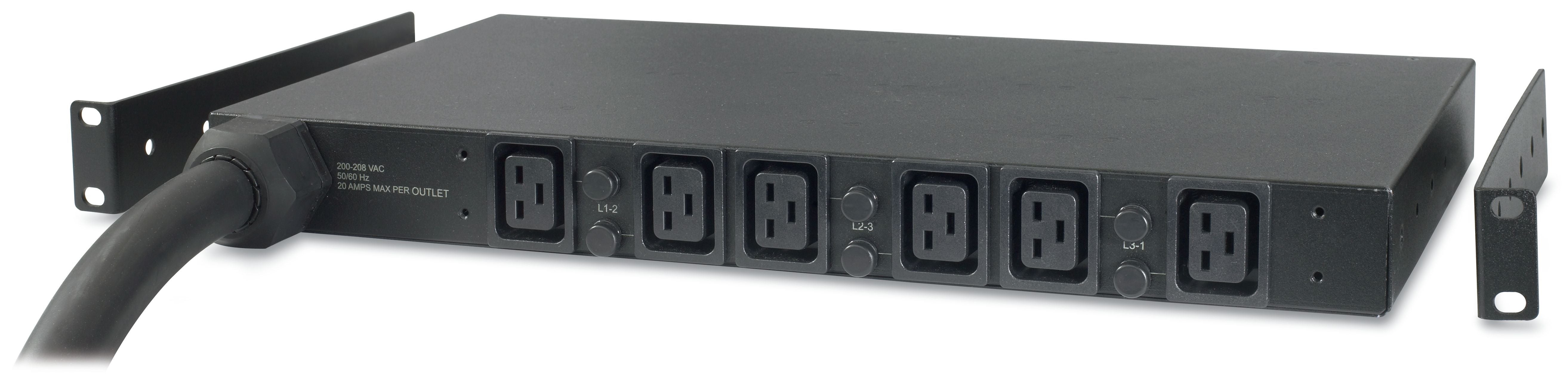 Apc basic rack pdu ap7526 unità di distribuzione dell'energia (pdu) 6 presa(e) ac 1u nero