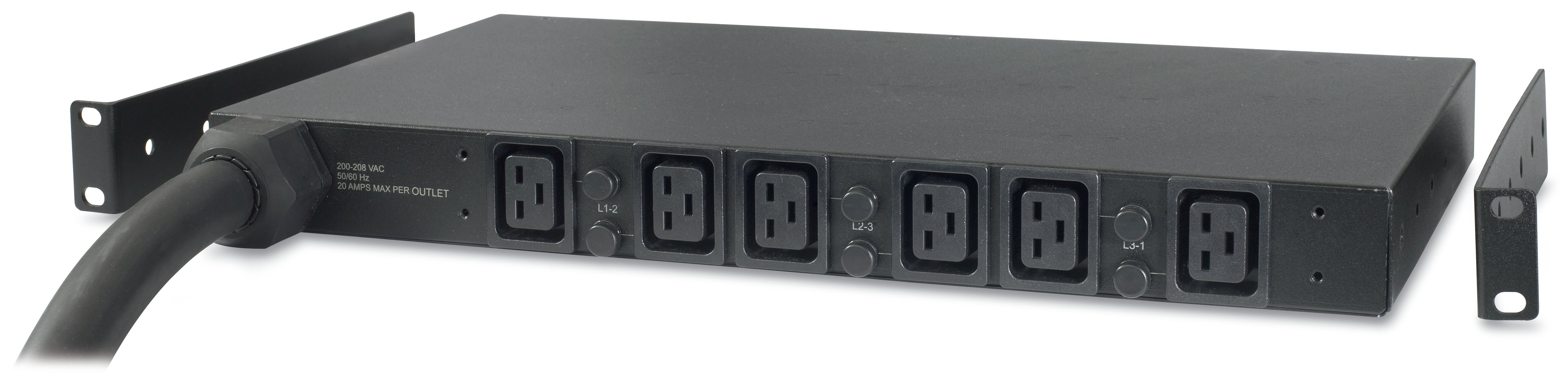 Apc basic rack pdu ap7526 unità di distribuzione dell'energia (pdu) 6 presa(e) ac 1u nero