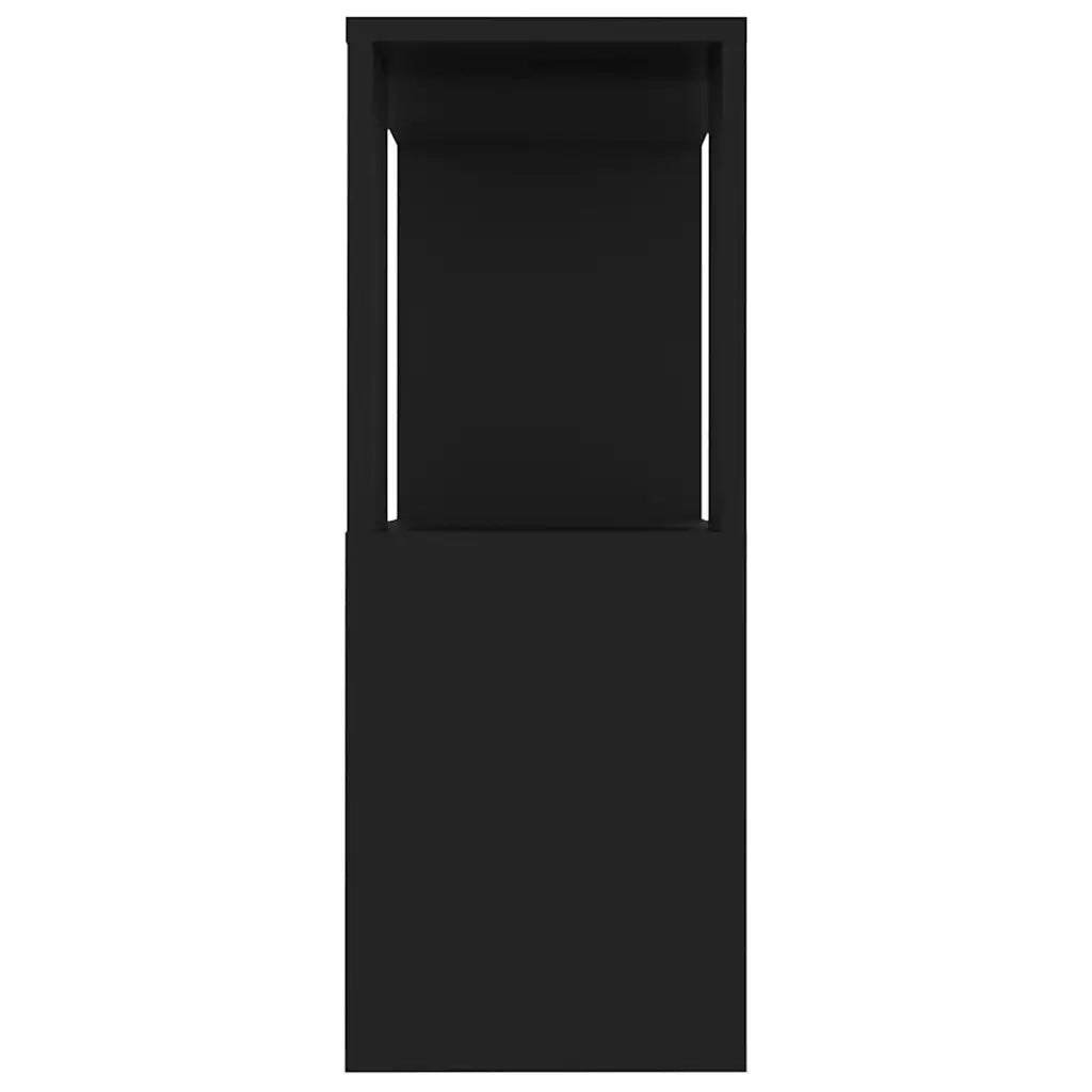 Mobile TV Nero 80x24x63 cm in Truciolato