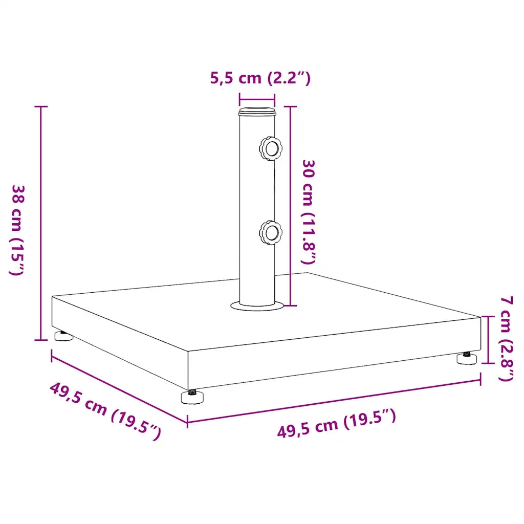 Base per Ombrellone per Pali ?32/38/48 mm 28 kg Rotonda CFW4295941