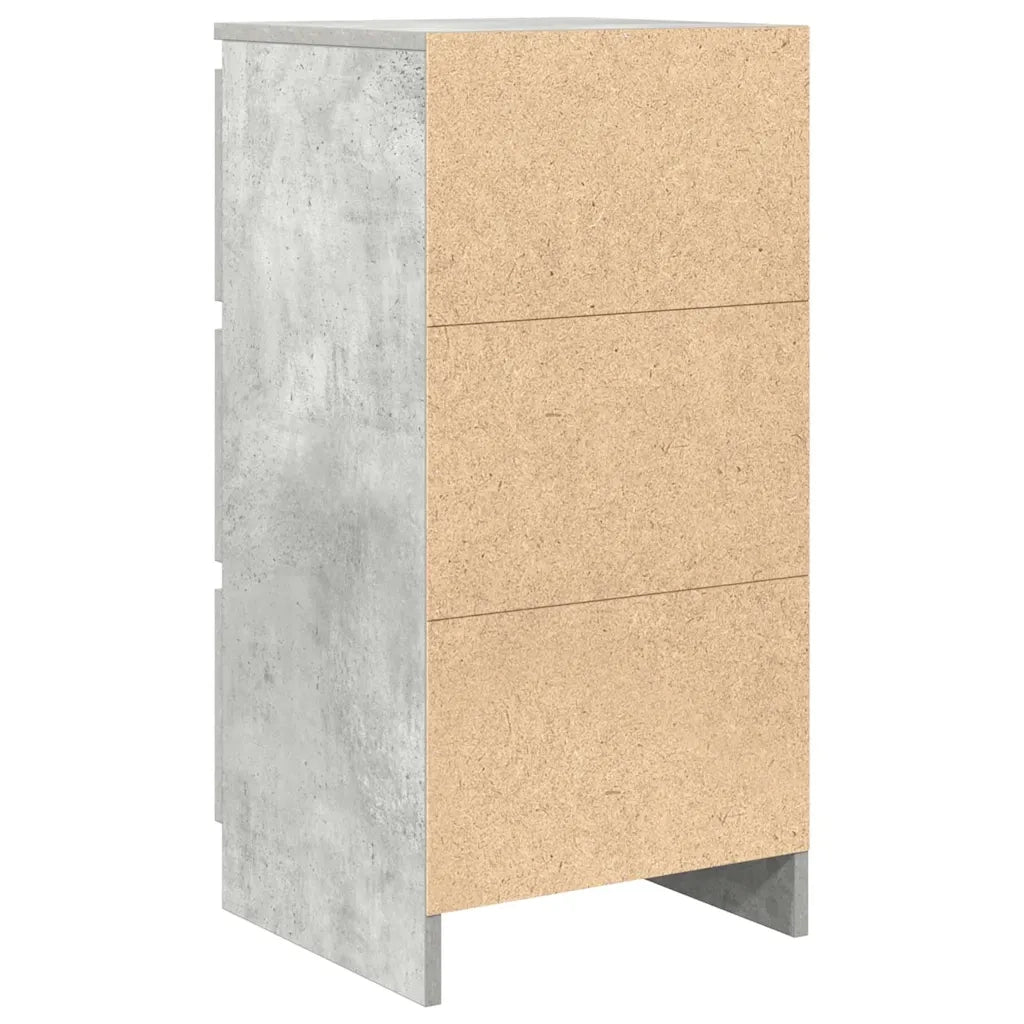 Credenza Grigio Cemento 37,5x35x76 cm in Legno Multistrato 861727