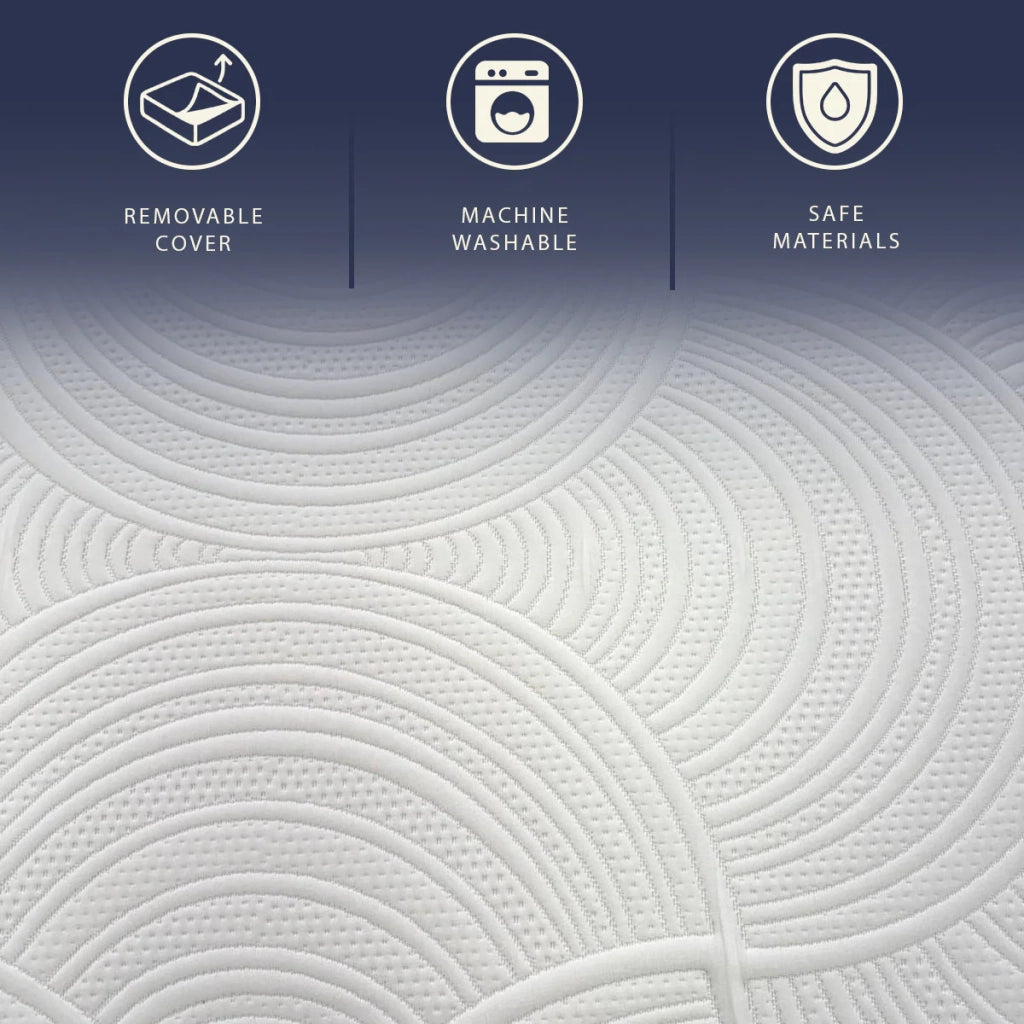 Materasso 180x200 cm Molle Insacchettate e Memory Foam | Altezza 30 cm | Ergonomico, Anallergico e Antibatterico | Made in Italy