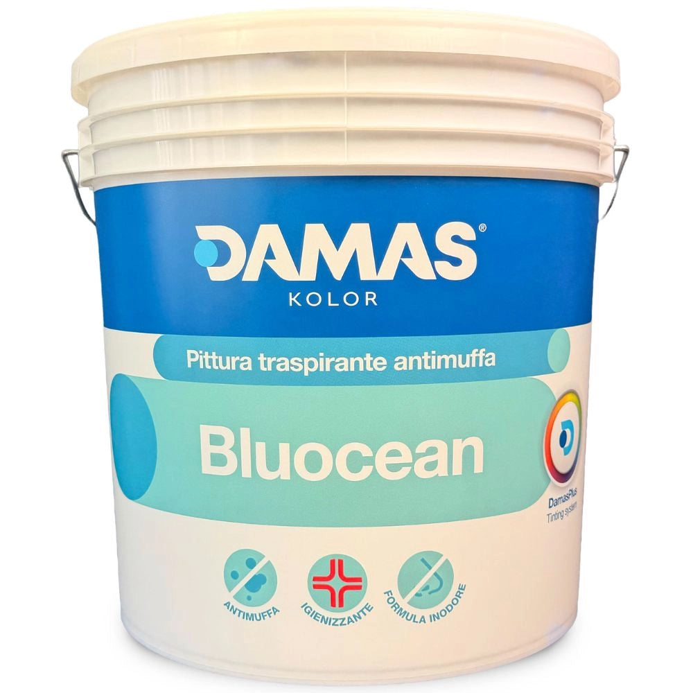 Damas kolor idropittura traspirante antimuffa bluocean interni *** formato 13 lt, confezione 1
