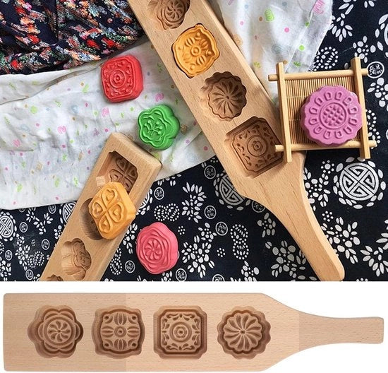 Cookie biscotto di maamoul in legno per biscotto di maamoul mal quadrato - Nr. 1 farina mal quadrato