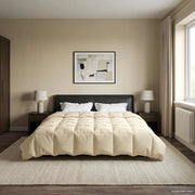 Duvet Estivo Trapuntato Crema 200 x 200 cm Microfibra