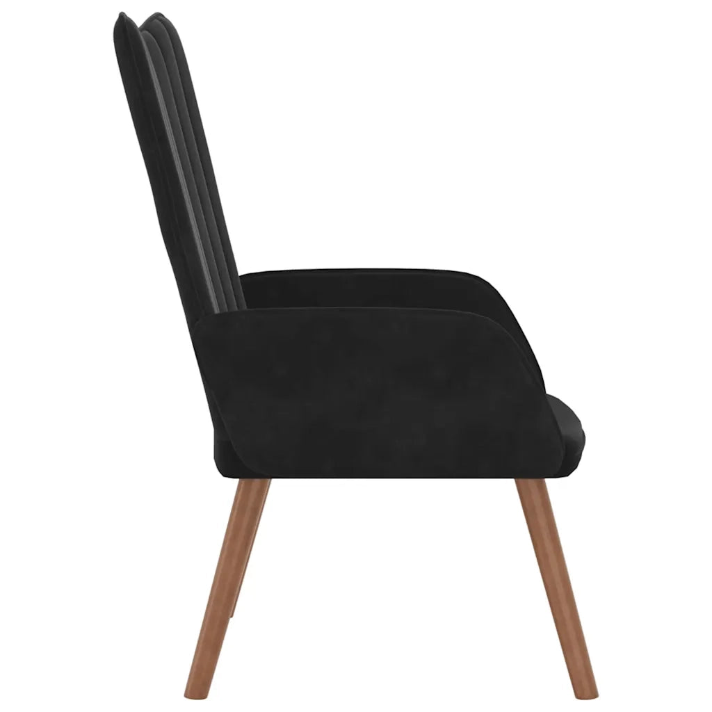 Poltrona Relax Nera in Velluto cod mxl 17769