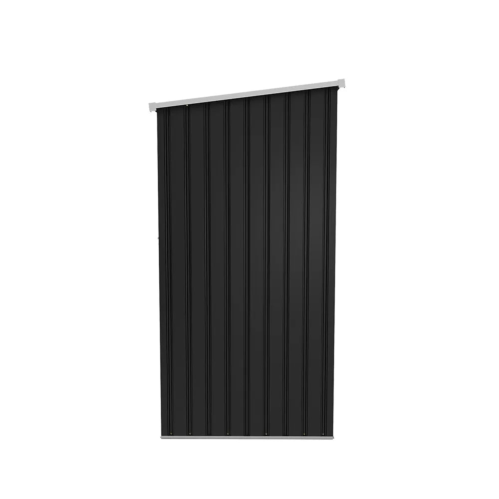 Casetta da giardino in acciaio zincato nero 1,51x1,03xh1,96 m - 48kg- 1,55 metri quadri
