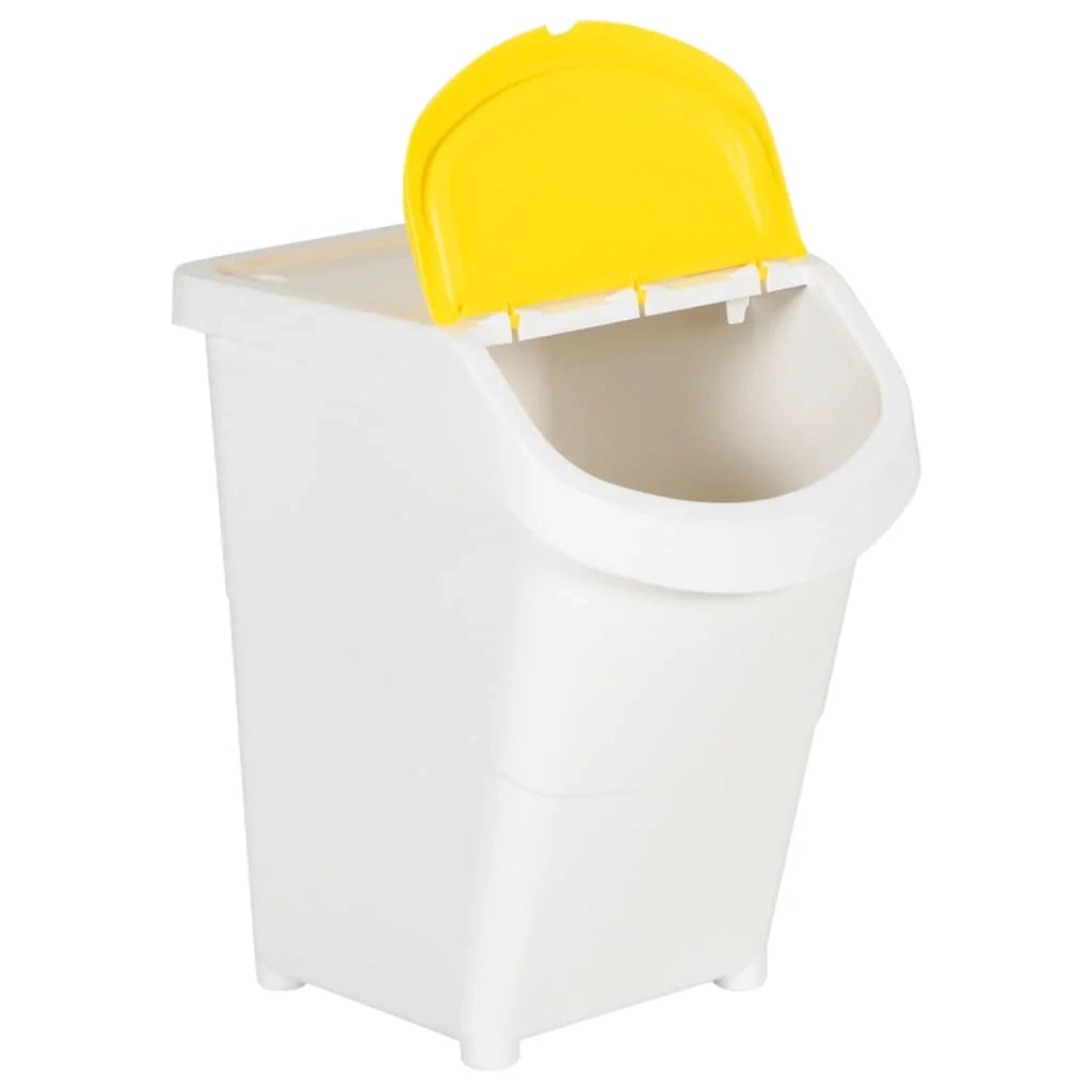 Contenitori impilabili con coperchio 3 pezzi PP 120 litri bianco 02_0006049