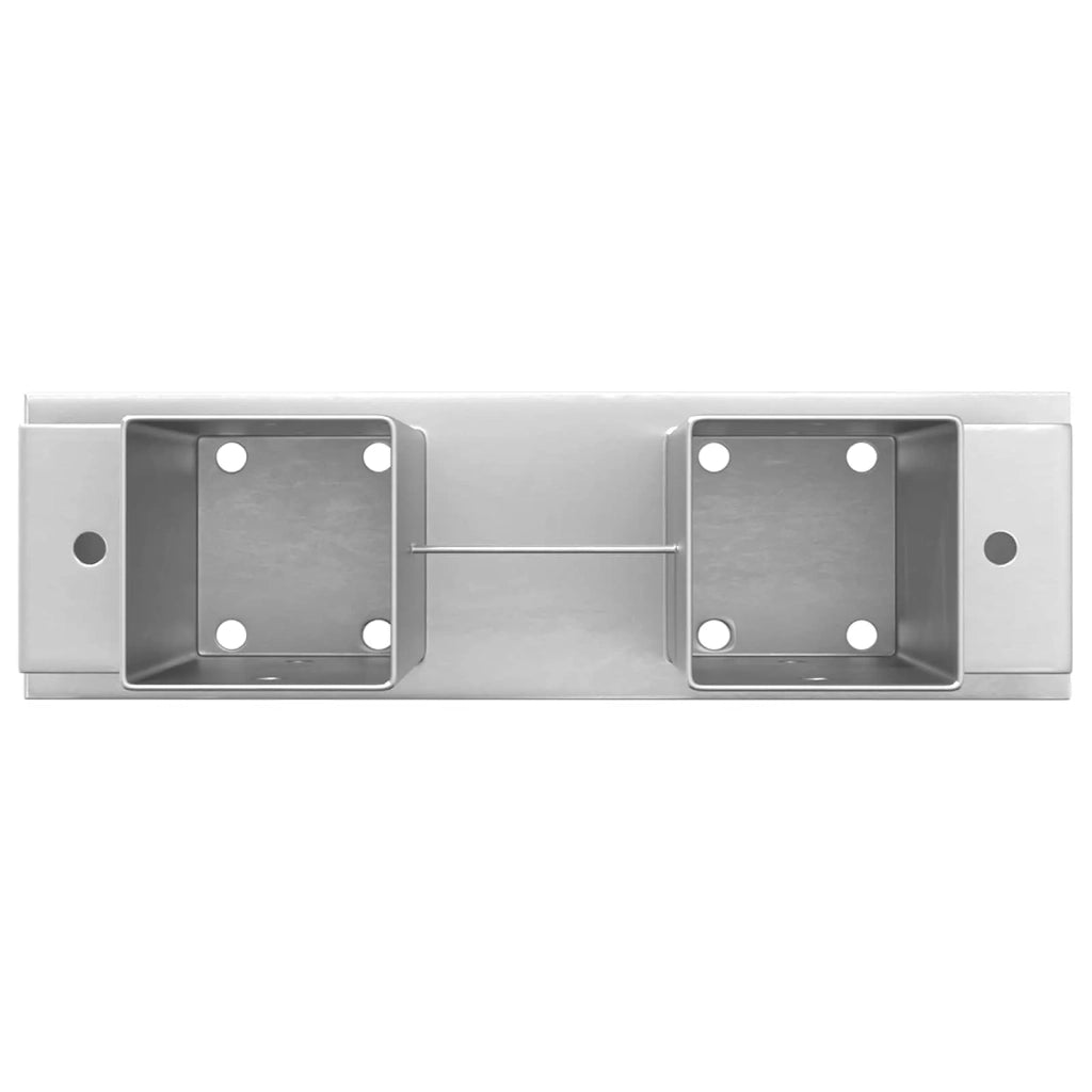 Aiuto per Impilare Legna 12 pcs Argento 34 x 10 x 15 cm Acciaio 42030116