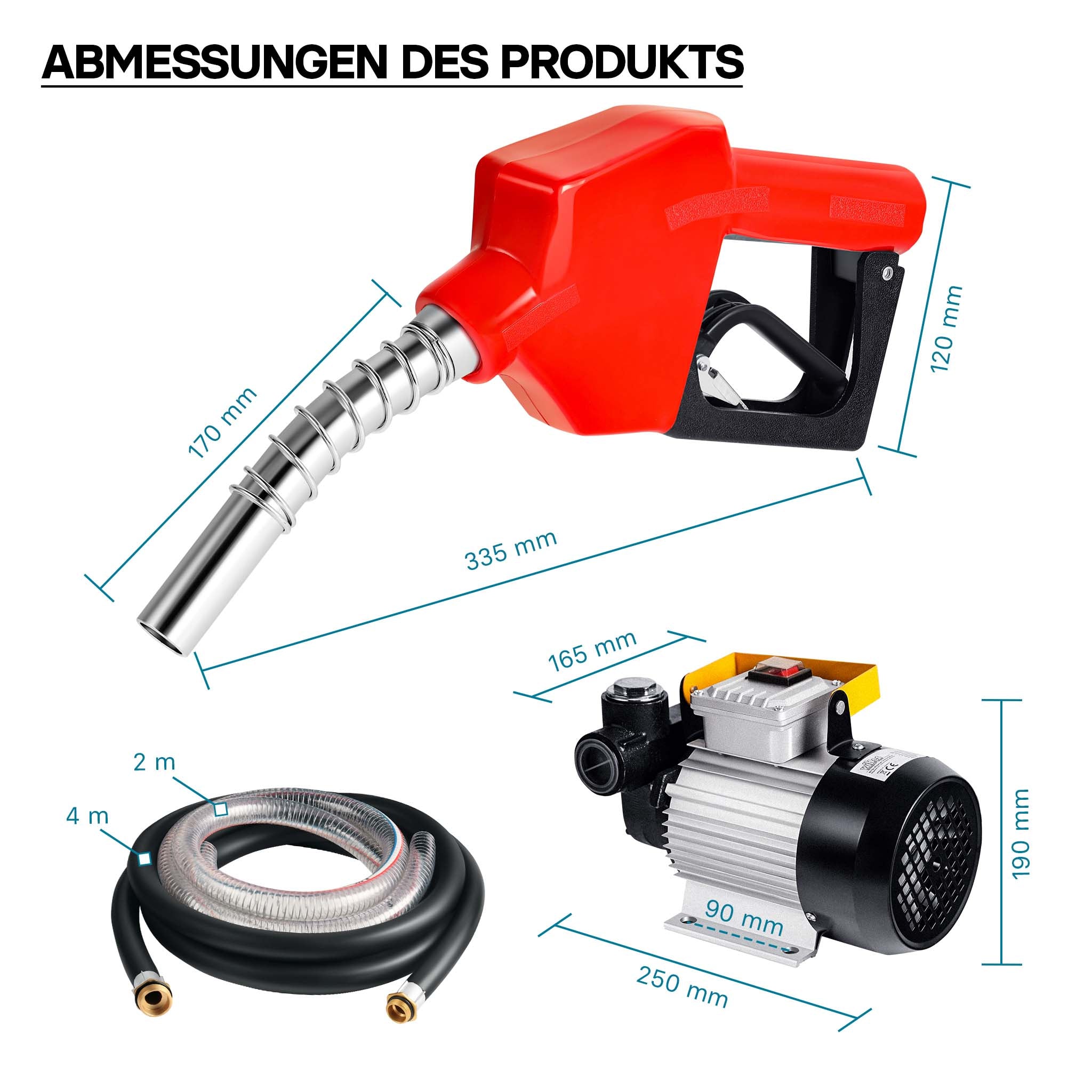 Pompa travaso gasolio, autoadescante, per biodiesel e olio combustibile 230V/550W 60l/min