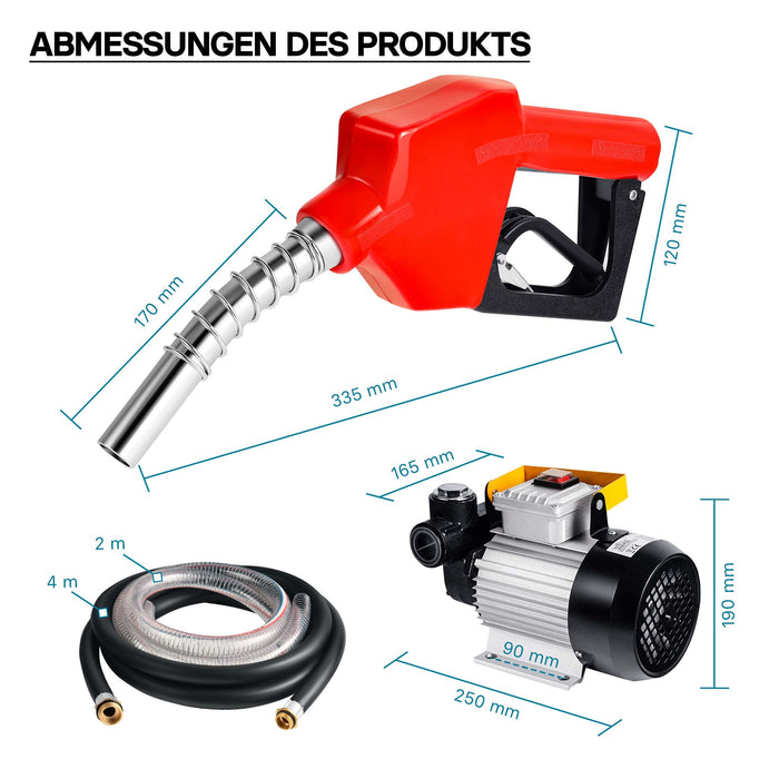Pompa travaso gasolio, autoadescante, per biodiesel e olio combustibile 230V/550W 60l/min