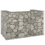 Gabbione per Bidoni in Acciaio Zincato 180x100x110 cm 151299