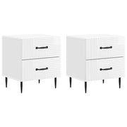Armadio da Notte 2 pcs Bianco Lucido 43 x 34,5 x 47,5 cm 894764