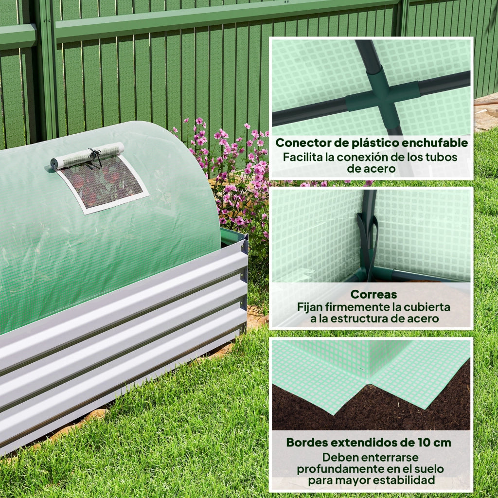 Serra da Giardino ¨C Zephmum ¨C Verde 300x80x45 cm Acciaio e PE